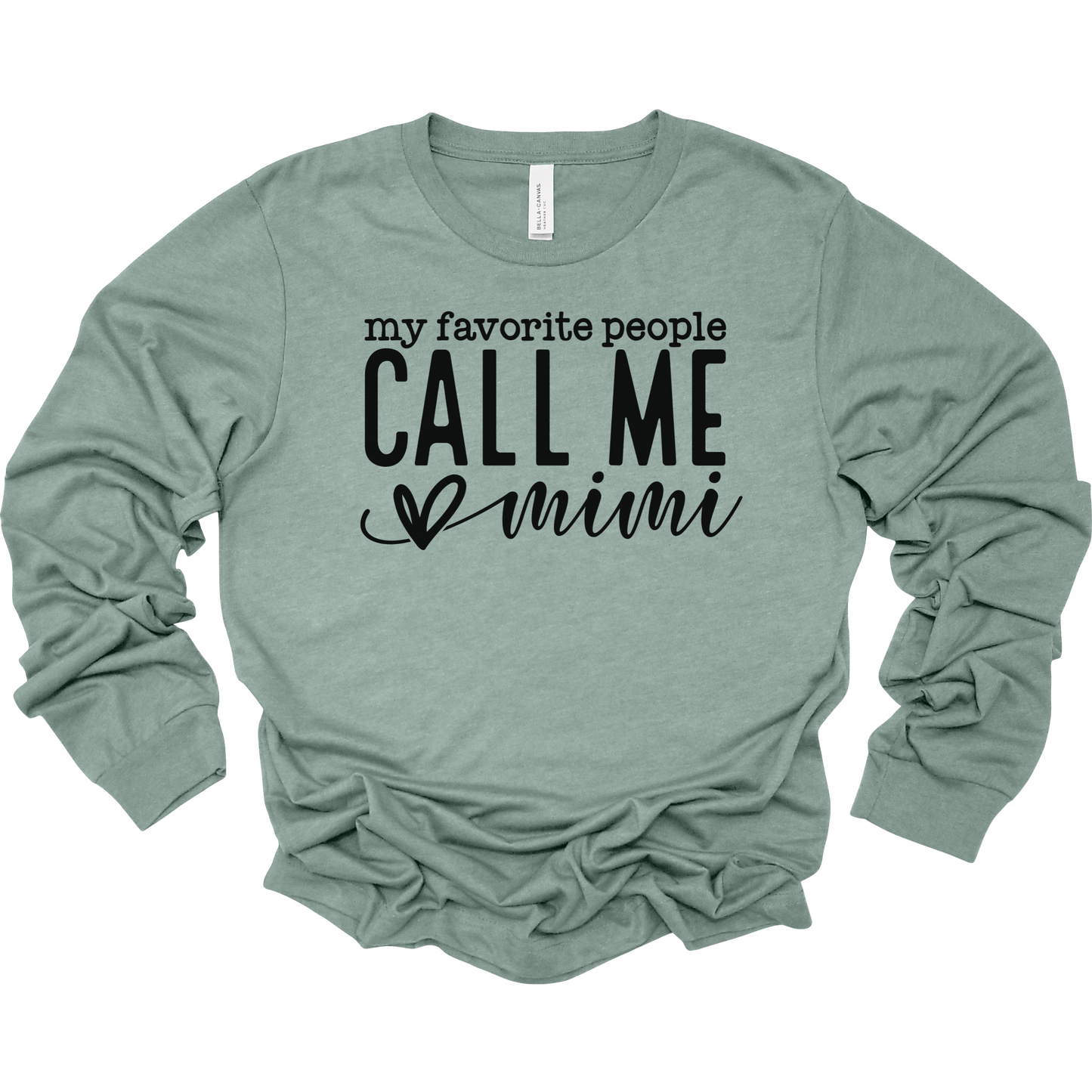 My Favorite People Call Me Mimi Women's Long Sleeve Graphic Tee