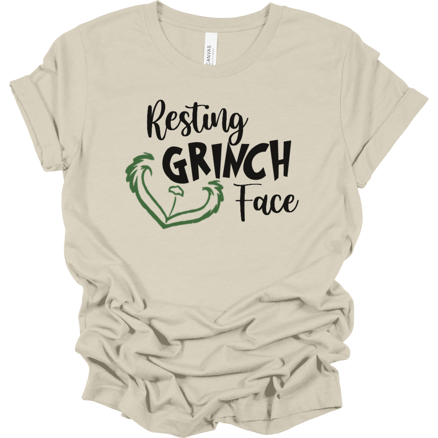 Resting Grinch Face Women's Graphic Tee