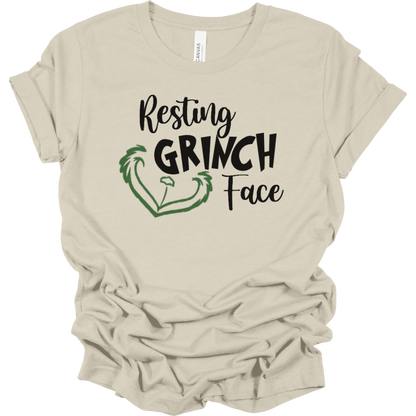 Resting Grinch Face Women's Graphic Tee