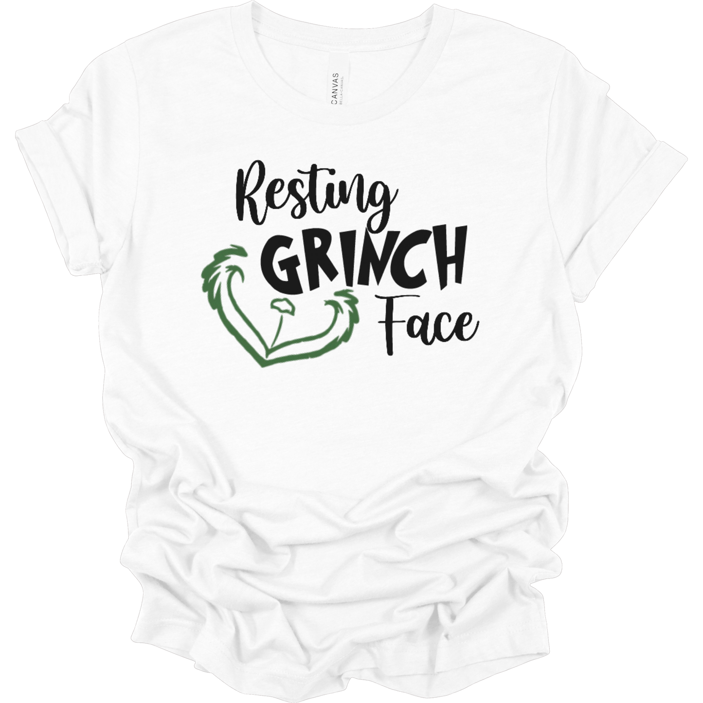 Resting Grinch Face Women's Graphic Tee