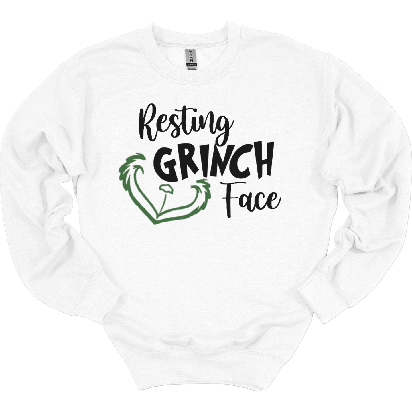 Resting Grinch Face Women's Crewneck