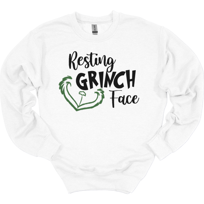 Resting Grinch Face Women's Crewneck