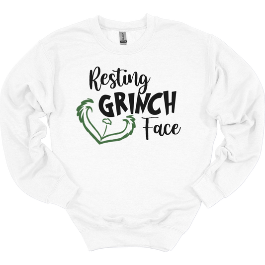 Resting Grinch Face Women's Crewneck