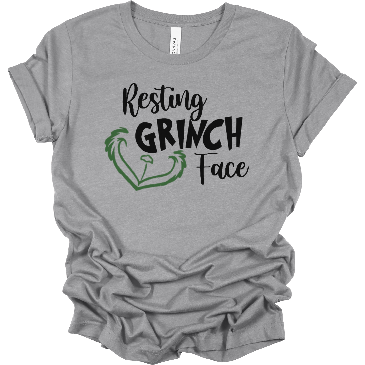 Resting Grinch Face Women's Graphic Tee