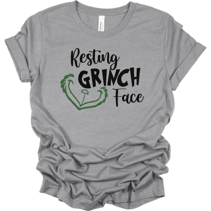 Resting Grinch Face Women's Graphic Tee