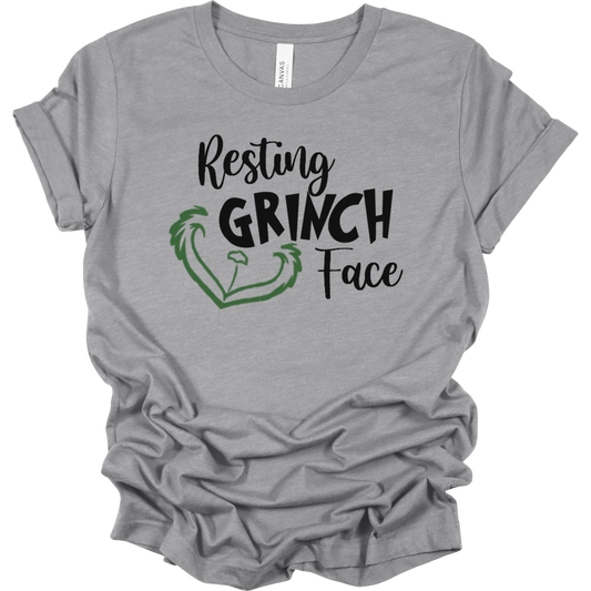 Resting Grinch Face Women's Graphic Tee