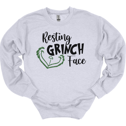 Resting Grinch Face Women's Crewneck