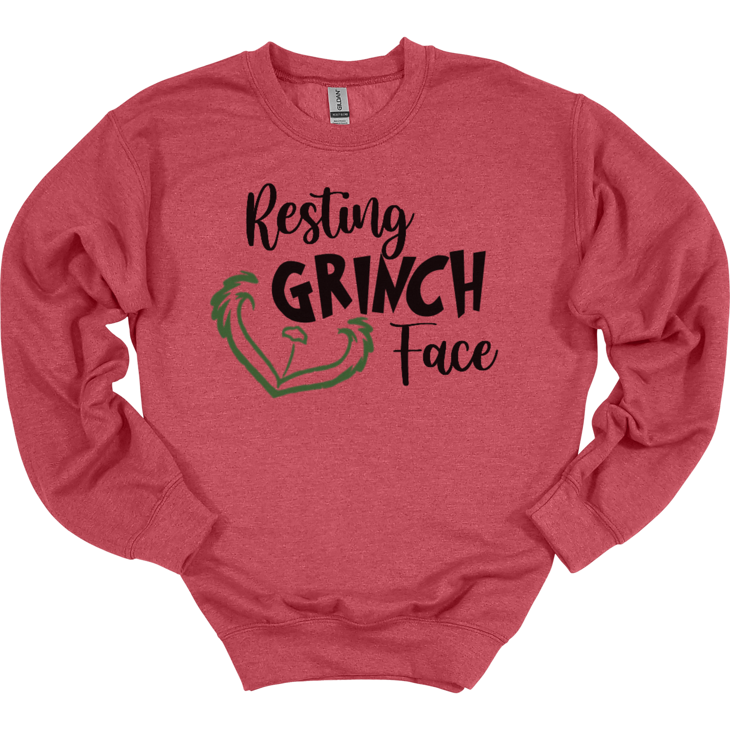 Resting Grinch Face Women's Crewneck