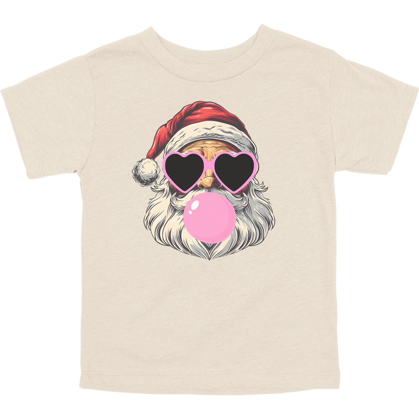 Bubblegum Santa Toddler Graphic Tee