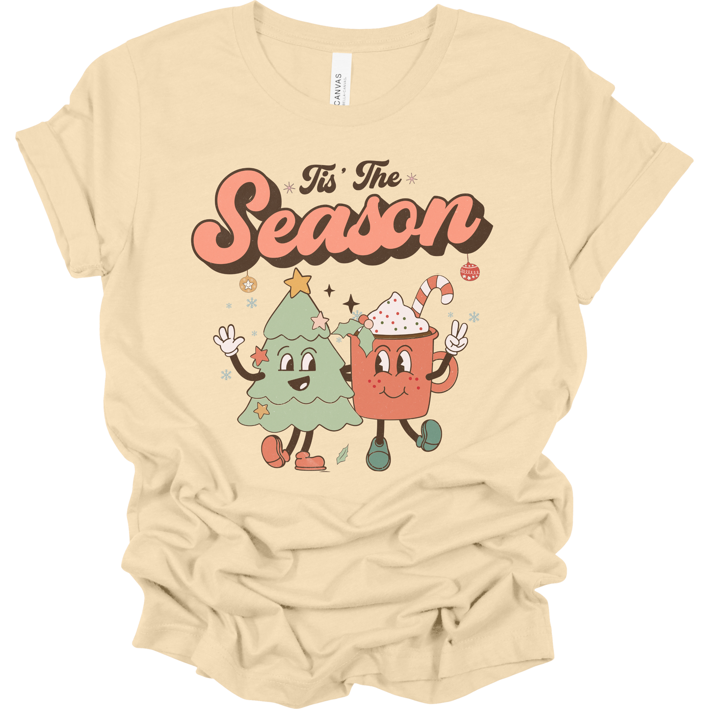 Retro Tis the Season Women's Graphic Tee