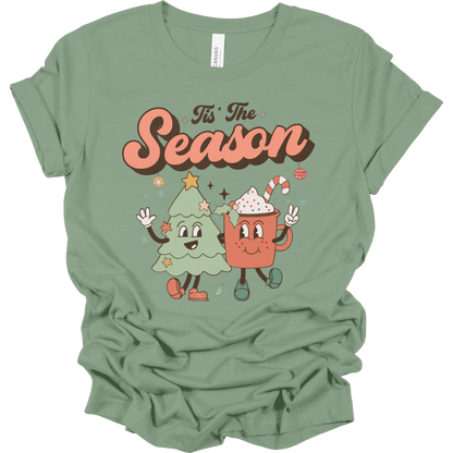 Retro Tis the Season Women's Graphic Tee