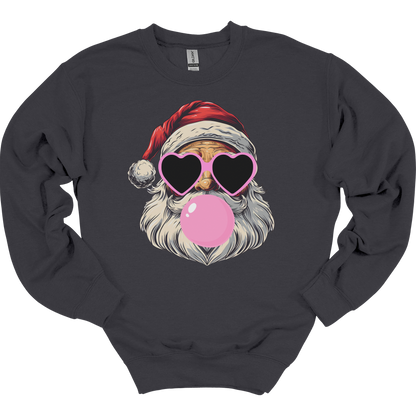 Bubblegum Santa Women's Crewneck