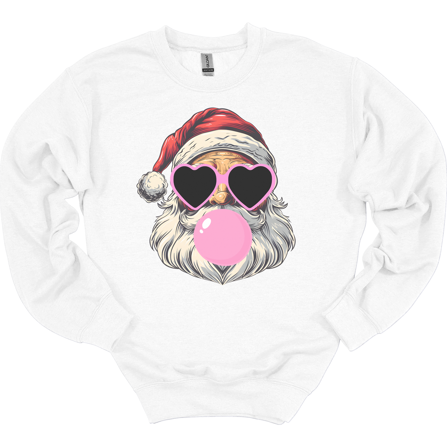 Bubblegum Santa Women's Crewneck