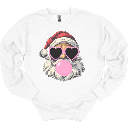 Bubblegum Santa Women's Crewneck