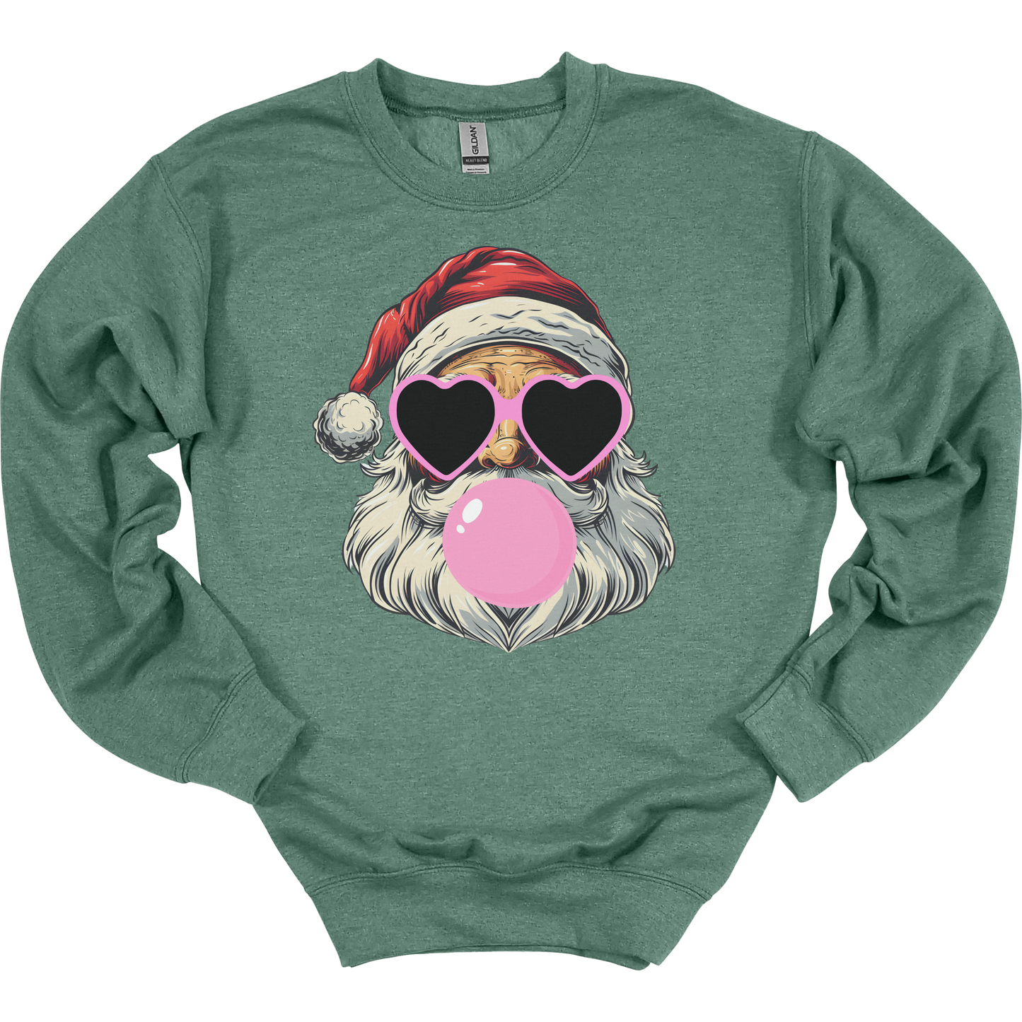 Bubblegum Santa Women's Crewneck