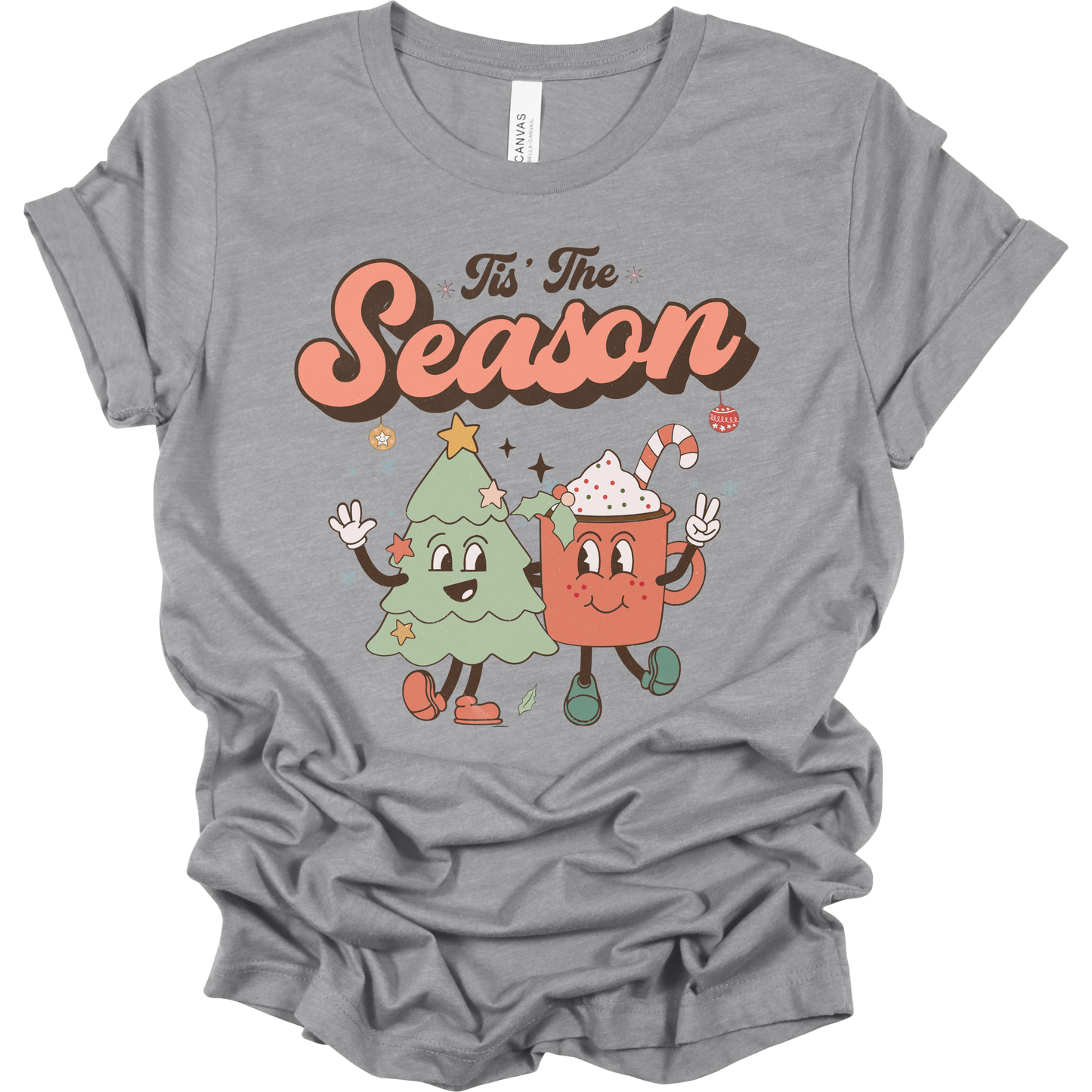 Retro Tis the Season Women's Graphic Tee