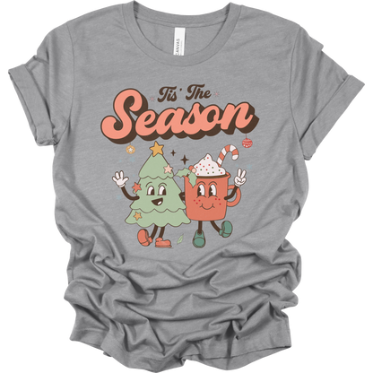 Retro Tis the Season Women's Graphic Tee