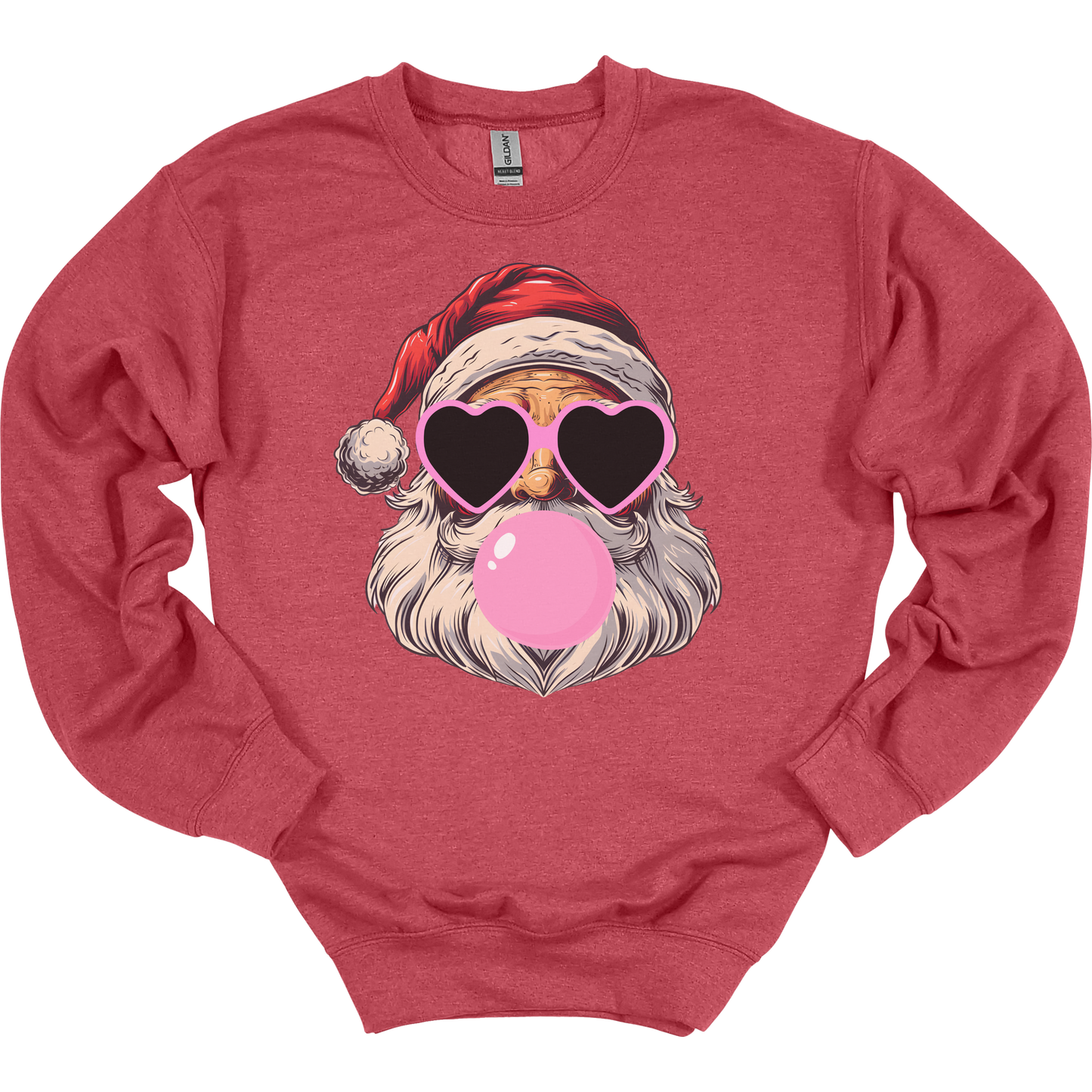 Bubblegum Santa Women's Crewneck