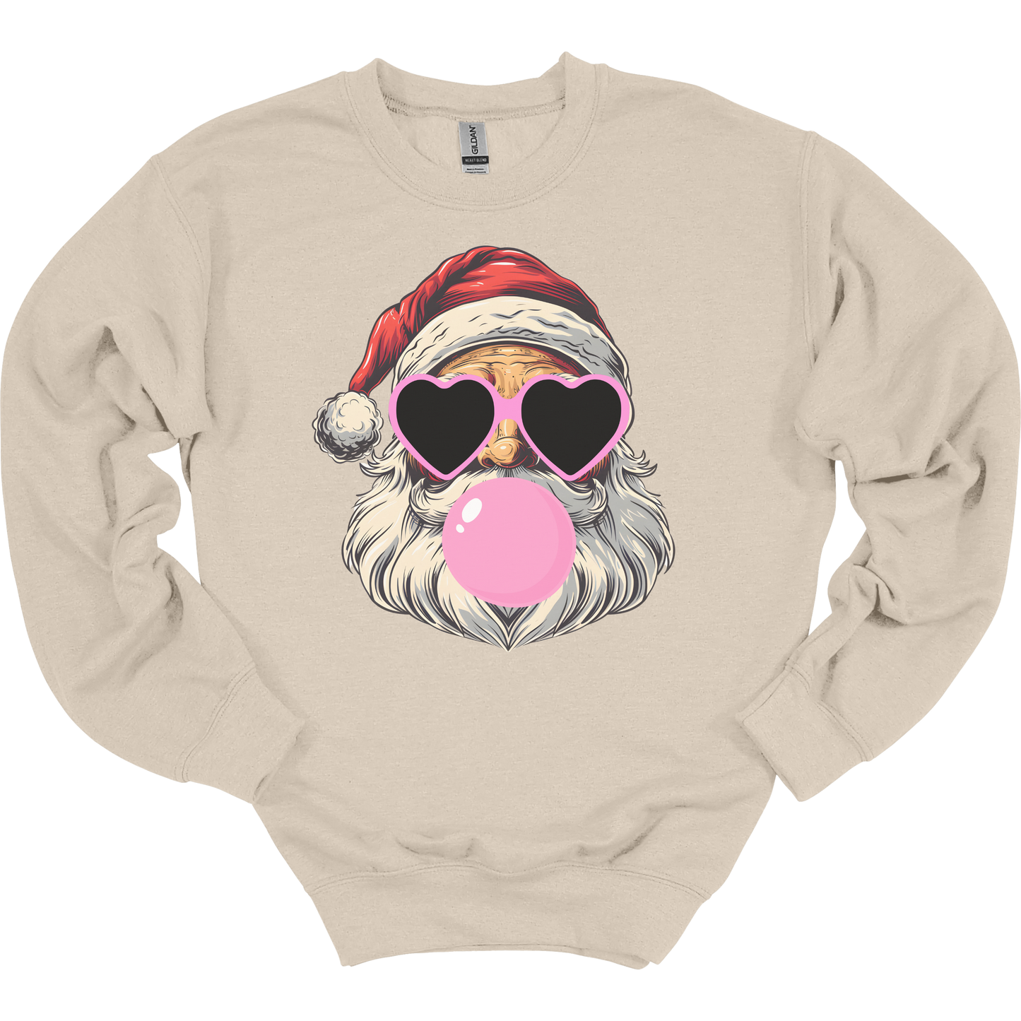 Bubblegum Santa Women's Crewneck