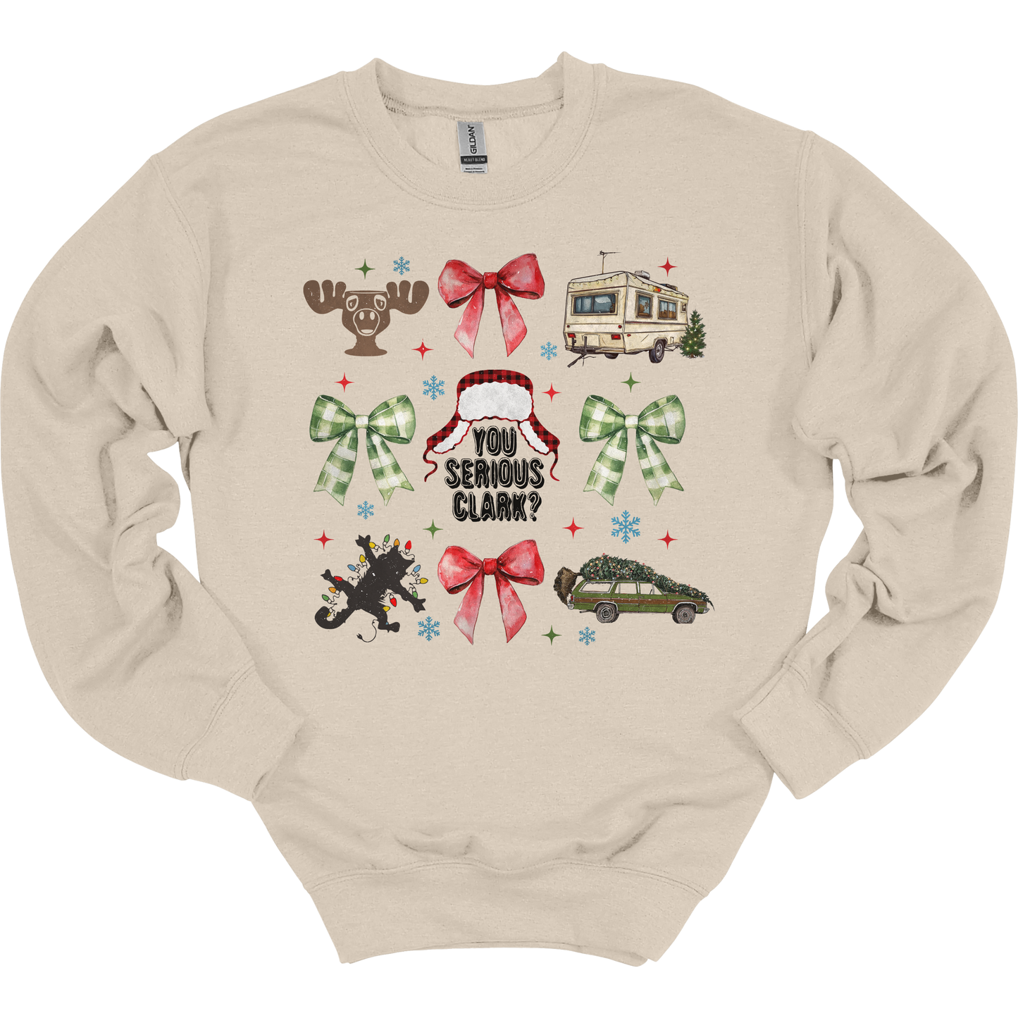 Christmas Vacation Coquette Women's Crewneck