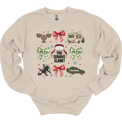 Christmas Vacation Coquette Women's Crewneck