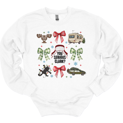 Christmas Vacation Coquette Women's Crewneck