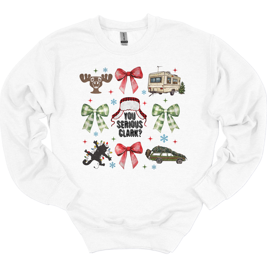 Christmas Vacation Coquette Women's Crewneck