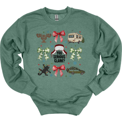 Christmas Vacation Coquette Women's Crewneck