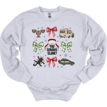 Christmas Vacation Coquette Women's Crewneck