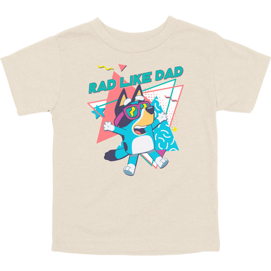 Rad Like Dad Bluey Toddler Graphic Tee