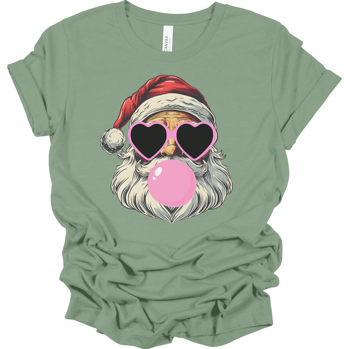 Bubblegum Santa Women's Graphic Tee