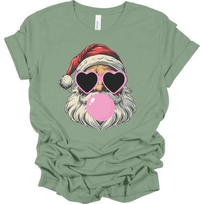 Bubblegum Santa Women's Graphic Tee