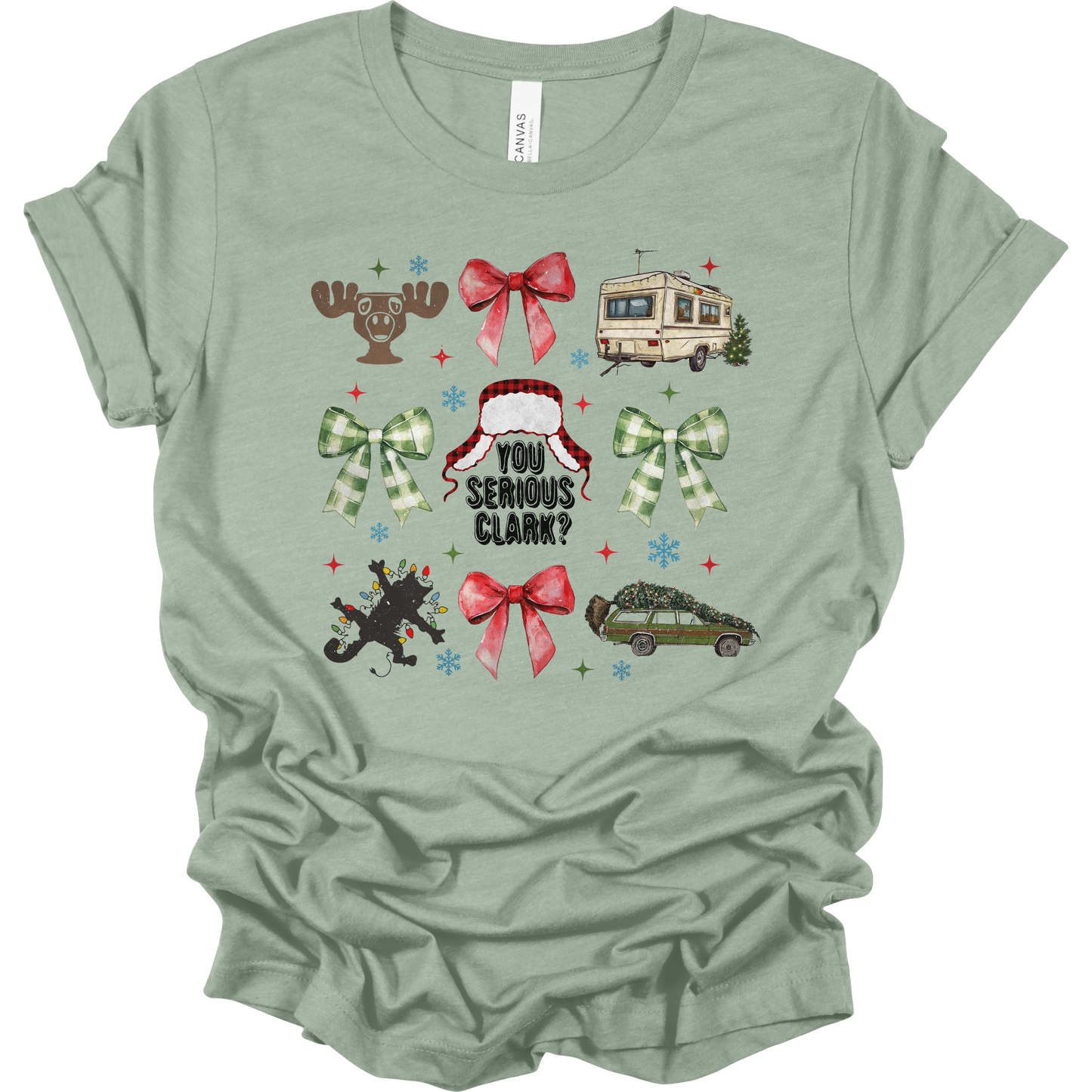 Christmas Vacation Coquette Women's Graphic Tee