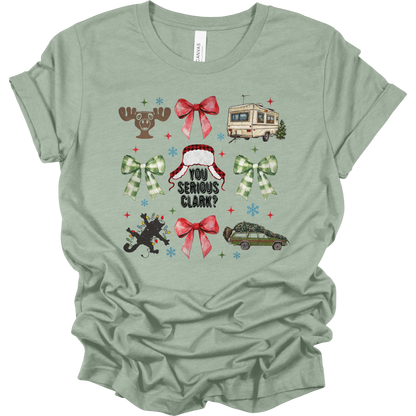 Christmas Vacation Coquette Women's Graphic Tee