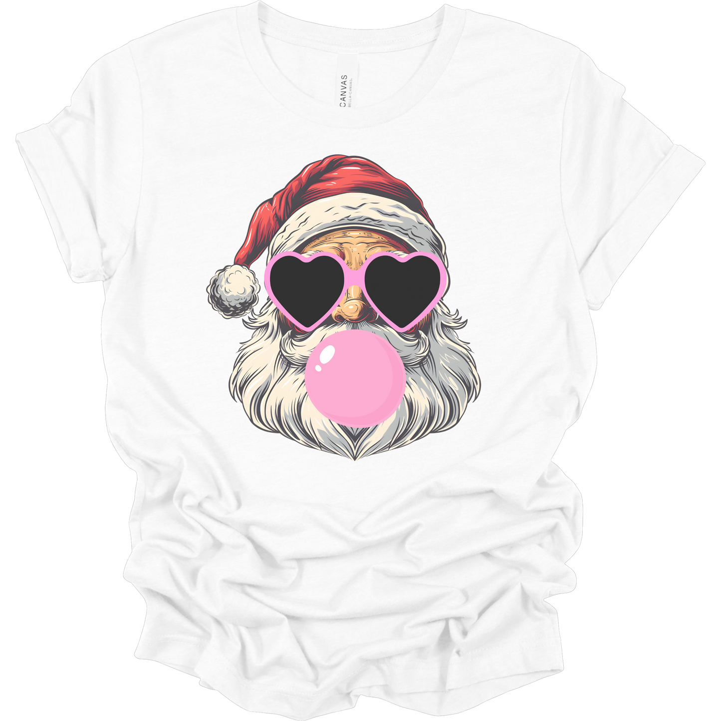 Bubblegum Santa Women's Graphic Tee