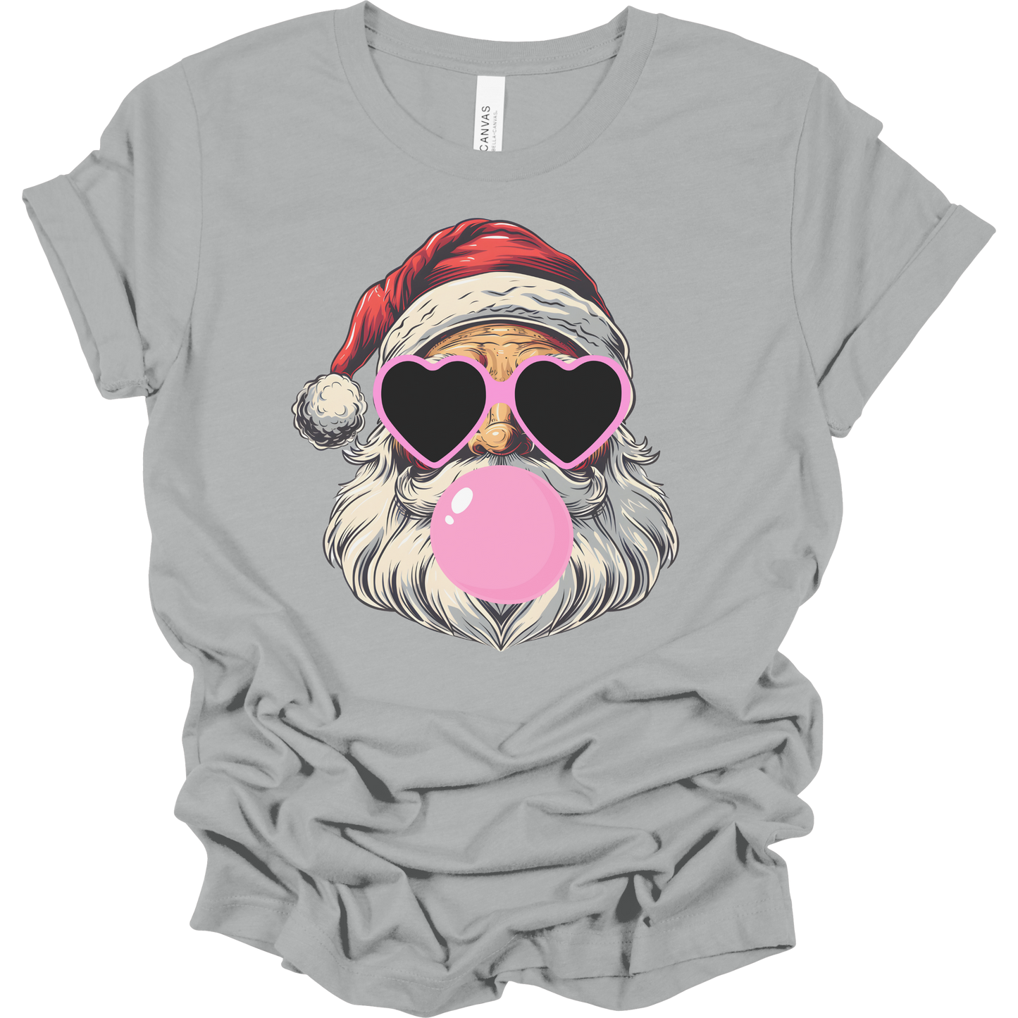 Bubblegum Santa Women's Graphic Tee