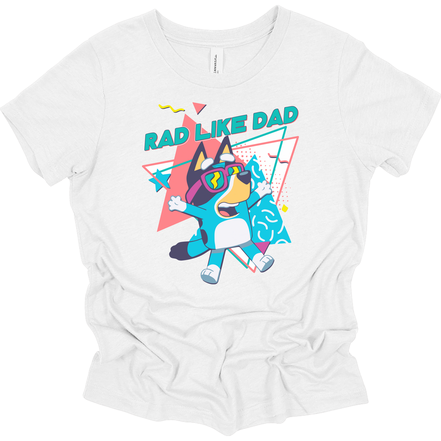 Rad Like Dad Bluey Youth Graphic Tee