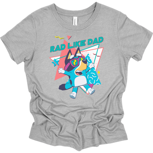 Rad Like Dad Bluey Youth Graphic Tee