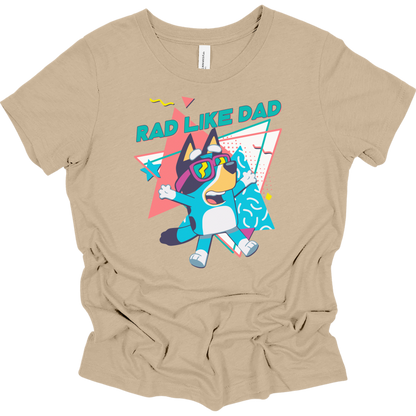 Rad Like Dad Bluey Youth Graphic Tee