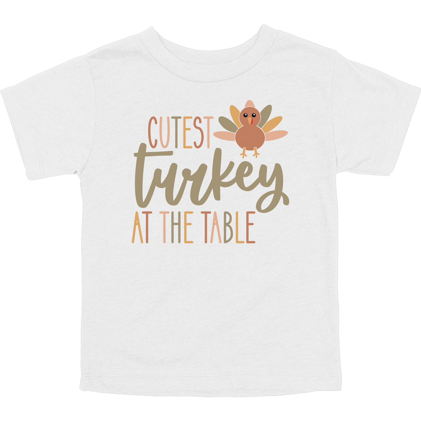 Cutest Turkey at the Table Toddler Graphic Tee