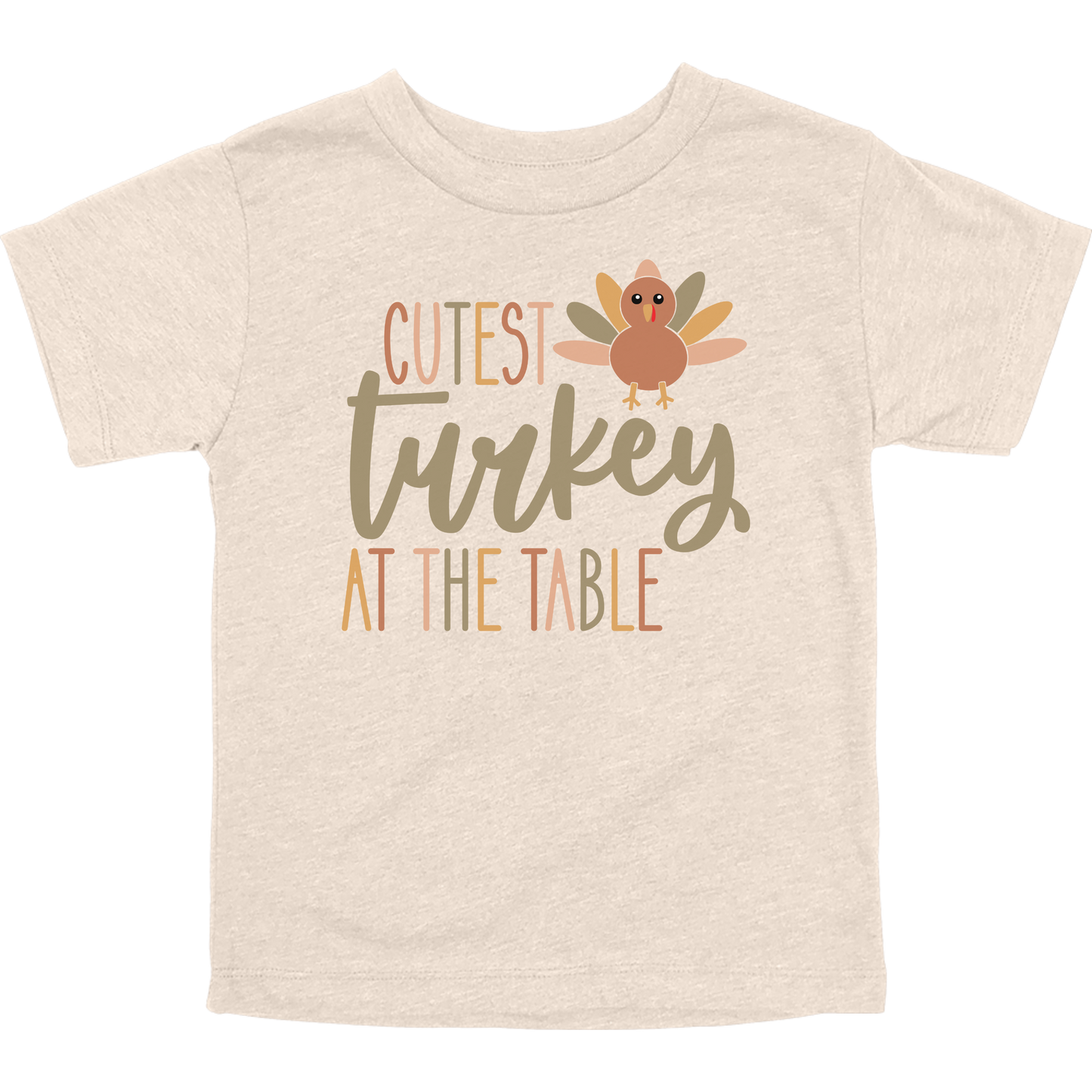 Cutest Turkey at the Table Toddler Graphic Tee