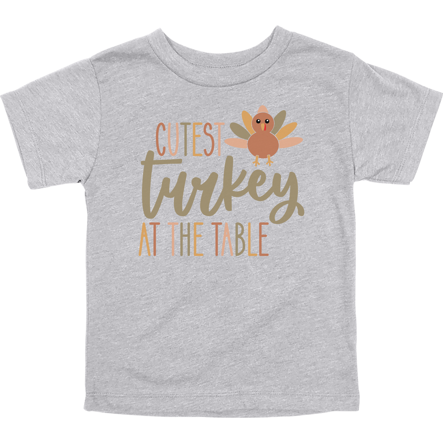 Cutest Turkey at the Table Toddler Graphic Tee