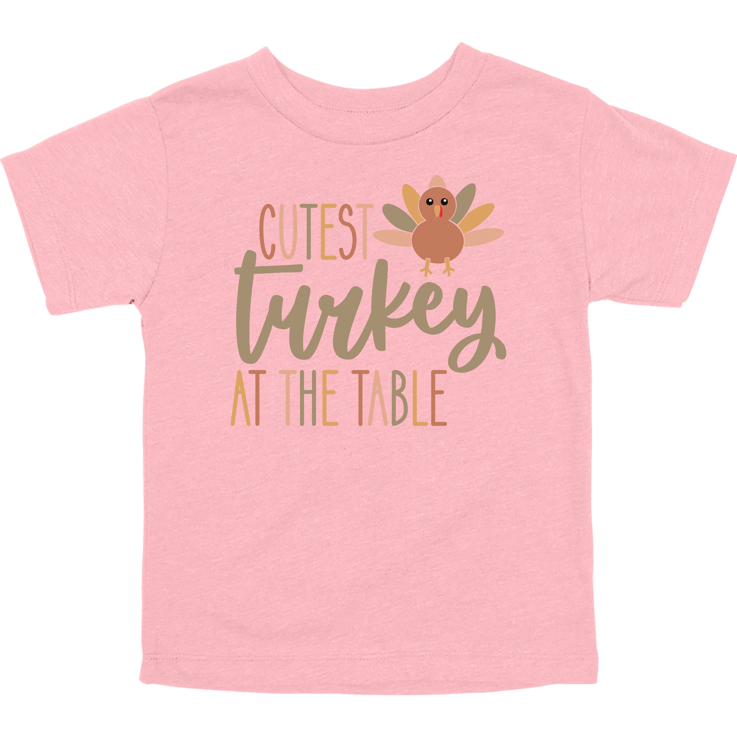 Cutest Turkey at the Table Toddler Graphic Tee