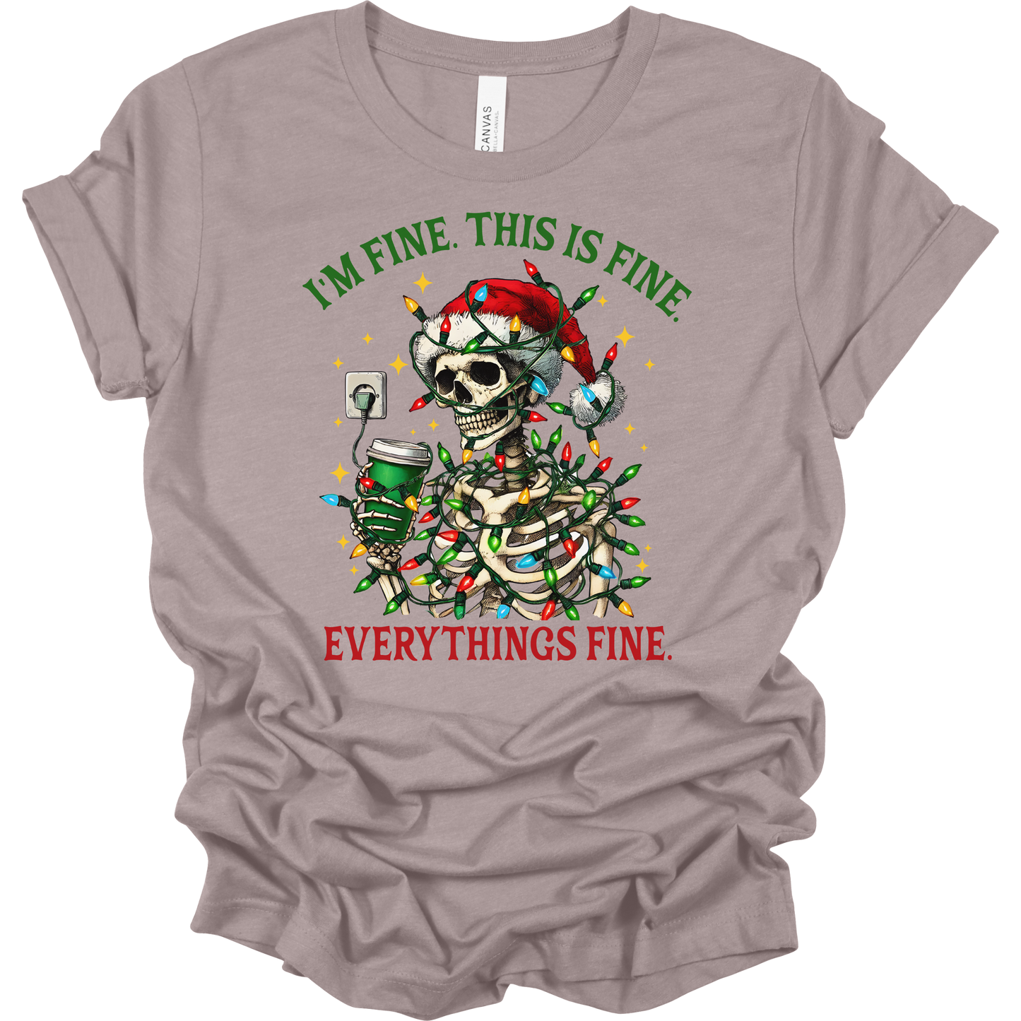 Everything's Fine Christmas Women's Graphic Tee