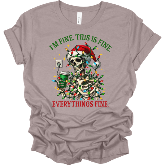 Everything's Fine Christmas Women's Graphic Tee