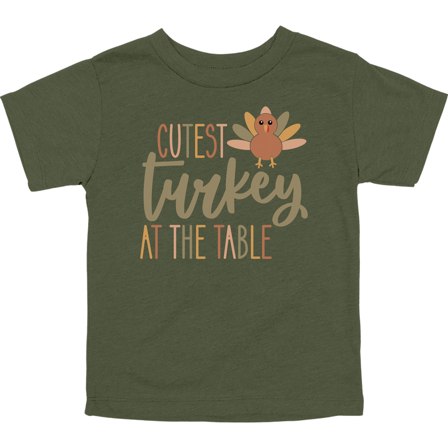 Cutest Turkey at the Table Toddler Graphic Tee