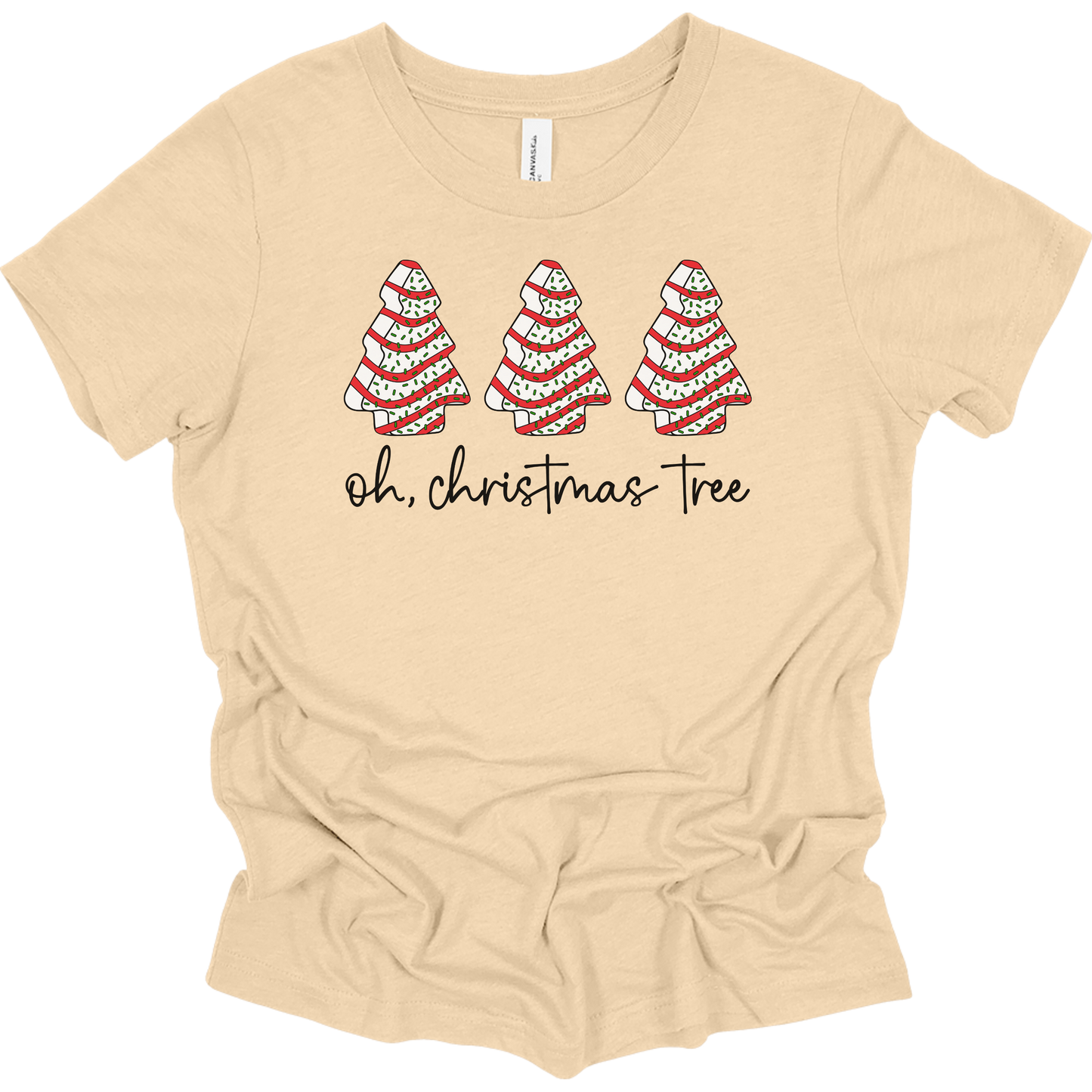 Oh Christmas Tree Cake Youth Graphic Tee