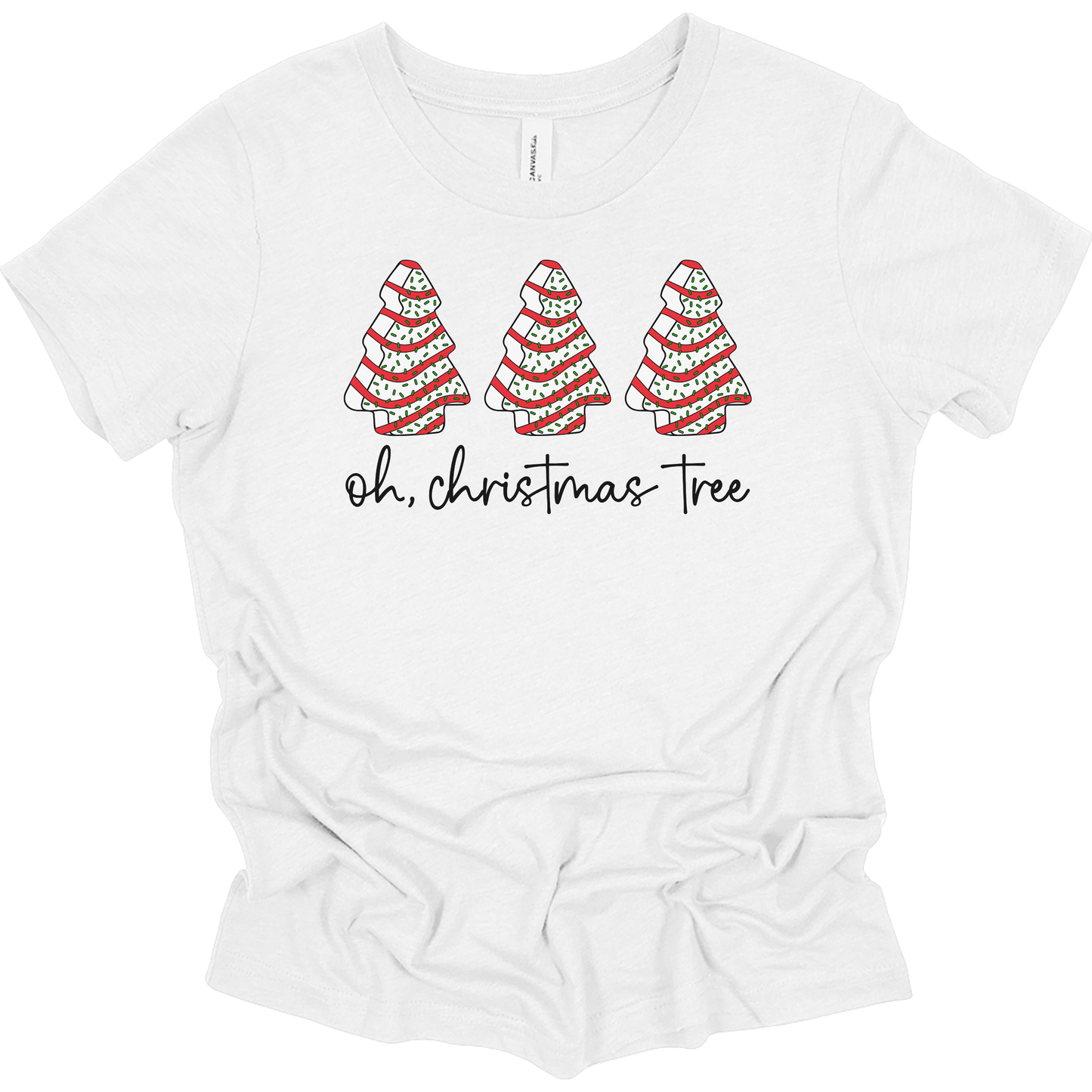 Oh Christmas Tree Cake Youth Graphic Tee