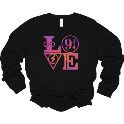 Harry Potter LOVE Women's Long Sleeve Graphic Tee