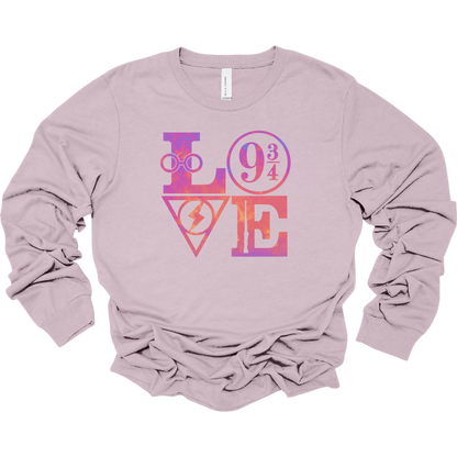 Harry Potter LOVE Women's Long Sleeve Graphic Tee